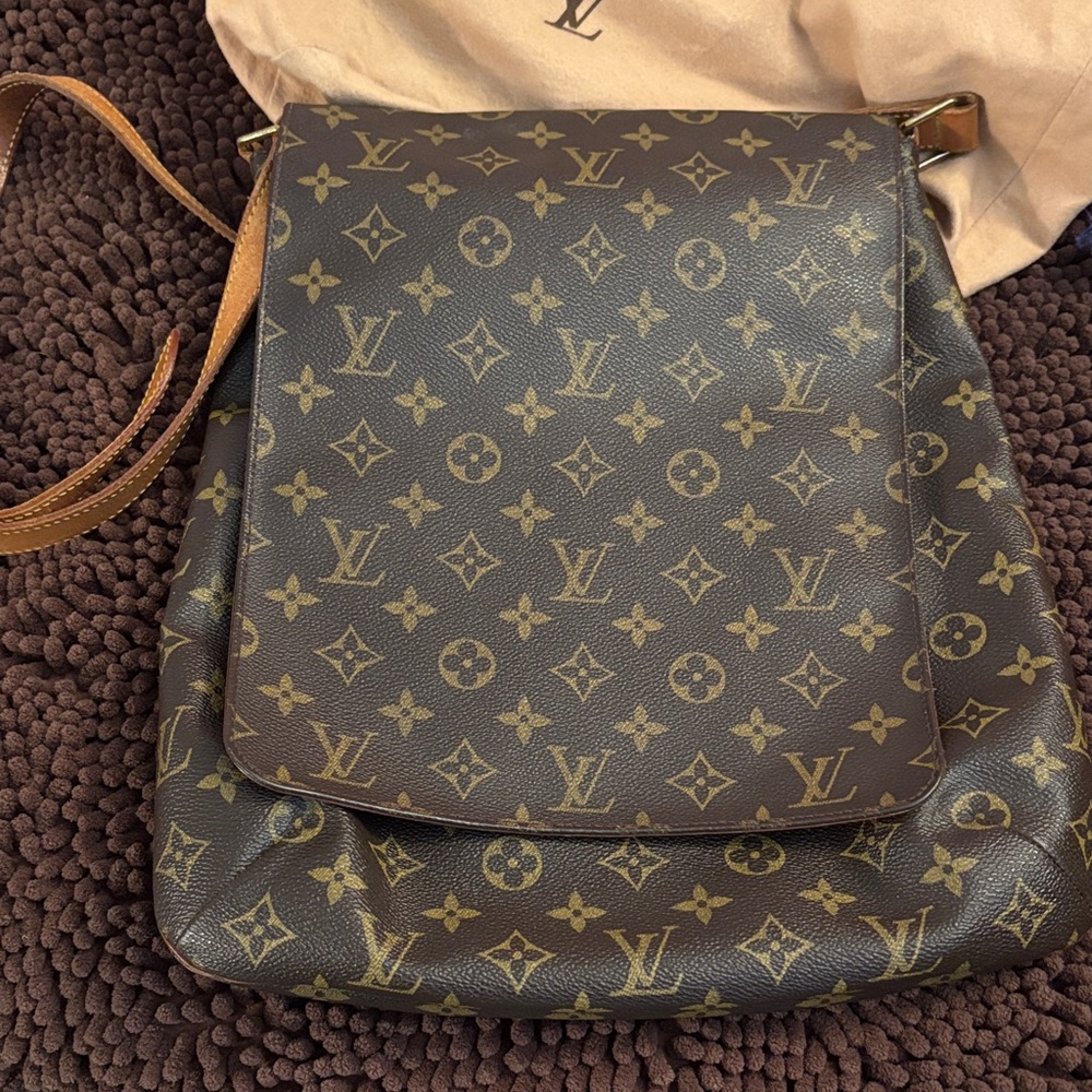 Louis Vuitton Brown Monogram Messenger Bag
